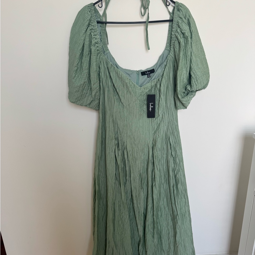 Lulu's Sage Long Sleeve Dress